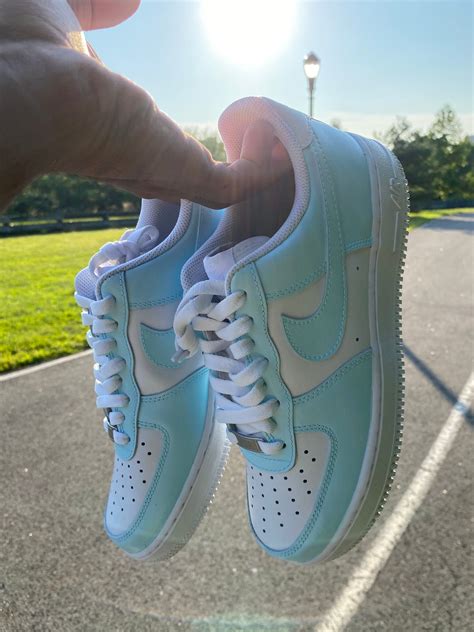 baby blauwe nike air force|nike air force one baby blue.